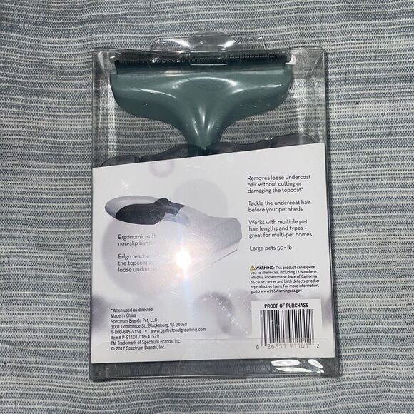 Perfect Coat Professional Dog De-shedder Comb - Picture 3 of 3